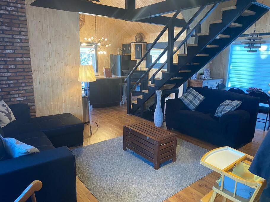 Le Jazz- Chalet Rustique/Chic Avec Spa Notre-Dame-Des-Bois Kültér fotó