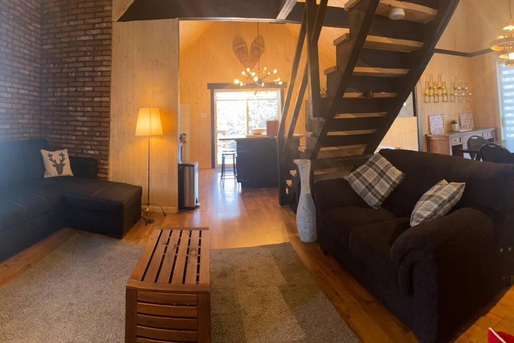 Le Jazz- Chalet Rustique/Chic Avec Spa Notre-Dame-Des-Bois Kültér fotó
