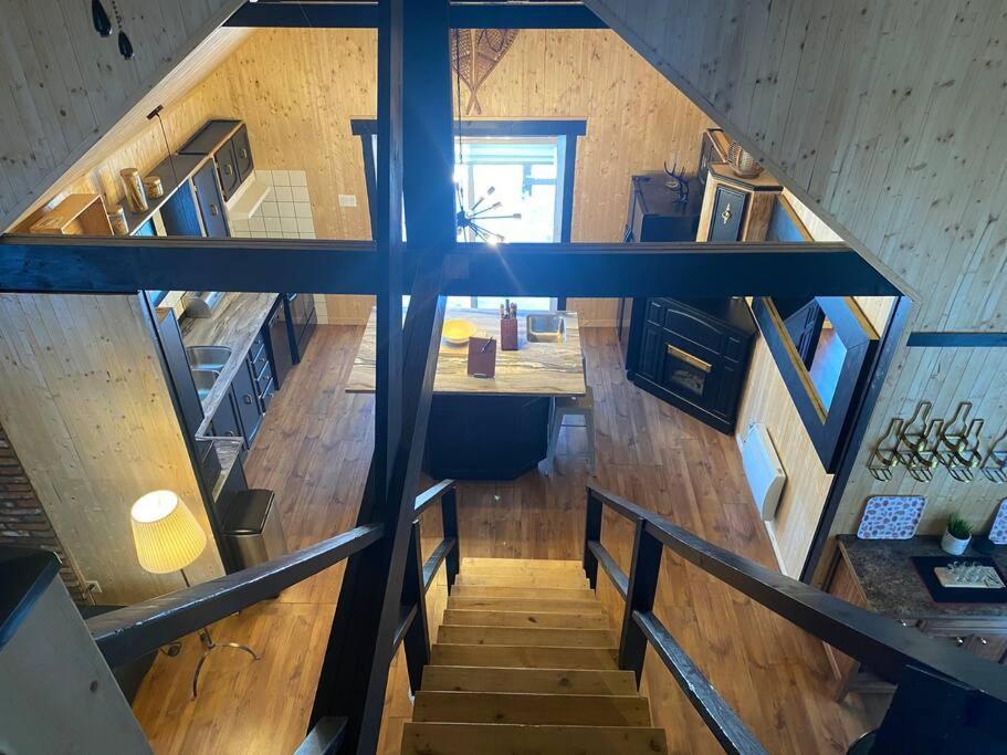 Le Jazz- Chalet Rustique/Chic Avec Spa Notre-Dame-Des-Bois Kültér fotó