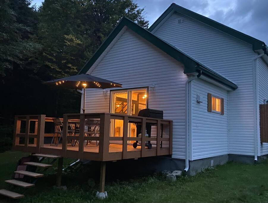 Le Jazz- Chalet Rustique/Chic Avec Spa Notre-Dame-Des-Bois Kültér fotó